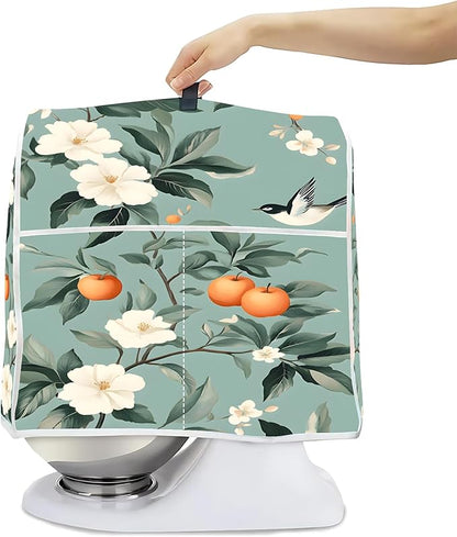 Mixer Dust Cover for 6-8 Qt Stand Mixer, Cloth Cover with 2 Storage Pockets for Stand Mixer Protective Covers Large for 6-8 Quart Mixer
