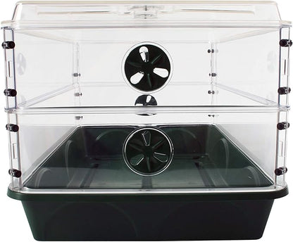 EarlyGrow 93807 Domed Propagator, 2 Height Extenders, Green