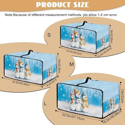 Christmas Air Fryer Toaster Oven Dust Cover Protective Convection Oven Cover with Side Pockets, Decorative Small Kitchen Appliances Protector for Holiday Decor, S, Snowman Snowflake Blue
