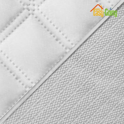 Easy-Going Sofa Slipcover Loveseat Cover Waterproof Couch Cover Washable Sofa Cover for 2 Cushion Couch Non-Slip Fabric Furniture Protector with Pocket for Pets Kids Dog Cat (Loveseat, White)