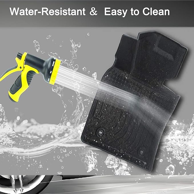 CRV Floor Mats Compatible with 2017-2022 Honda CR-V，All Weather Protection Waterproof Durable Anti-Slip Odorless Custom-fit TPE Floor Liner Front and Rear 2 Rows Set