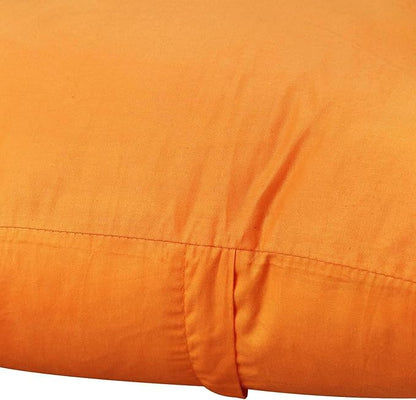 Thmyo 4-Pack 100% Cotton Comfortable Solid Decorative Throw Pillow Case Square Cushion Cover Pillowcase Sublimation Blank Halloween DIY Throw Pillow Covers for Sofa Bed(18x18 inch/45x45cm,Fall Orange)