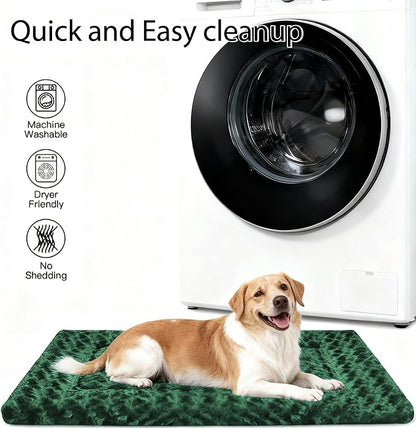 Dog Bed Mat - Reversible Crate Pad for Pet Comfort - Soft With Dual-Sided Design for All Seasons - Durable, Machine Washable for Crates, Travel, and Home