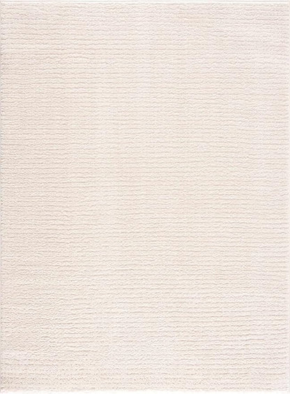Hauteloom Keita Living Room, Bedroom Area Rug - Contemporary - High Pile - Bone - 9'2" x 12'