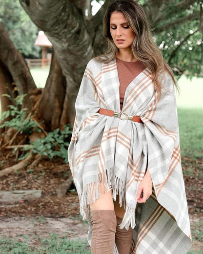 Breezy Lane Women's Shawl Wraps Warm Poncho Ruana Wrap Cardigan