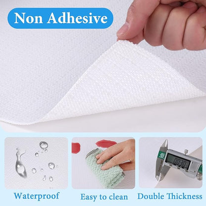 Shelf Liners for Kitchen Cabinets 17in x 20FT Non Adhesive Drawer Liner White Thickened Shelf Liner Paper Strong Non-Slip Easy to Clean for Tool Box Refrigerator with Knife and Tape Measure