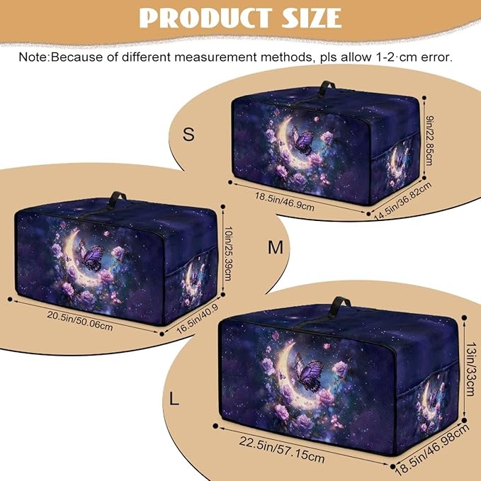 Gorgeous Butterfly Rose Moon Print Microwave Oven Cover Dust-Proof Microwave Oven Grill Cover Protector Kitchen Appliance Protector Dirt and Fingerprint Protection, S