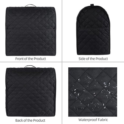 Stand Mixer Cover compatible with Kitchenaid Mixer, Fits All Tilt Head & Bowl Lift Models with 3 Organizer Bag for Accessories. (Black, For Tilt Head 4.5-5 Quart)