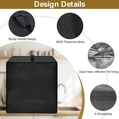 Air Fryer Cover for Ninja AF101 4QT, Fits Instant Pot Vortex 6QT XL & Chefman 4QT, Heavy Duty Heat/Dust Proof Waterproof Cover, 13.79"x10.24"x11.82"H