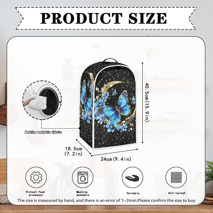 Snowman Pattern Blender Dust Cover, Stand Mixer or Coffee Maker Appliance Cover, Anti Fingerprint Polyester Dust Proof Stain Resistant for Blender Home Kitchen