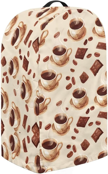 Blender Dust Cover, Coffee Drink Pattern Stand Mixer Appliance Covers, Anti Fingerprint Polyester Dust Proof Blender Cover for Home Kitchen