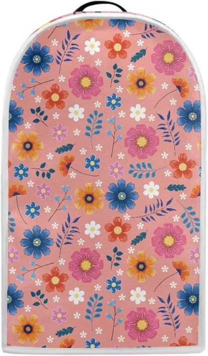 Blender Dust Cover Stand Mixer or Coffee Maker Appliance Cover, Anti Fingerprint Polyester Dust Proof Stain Resistant Blender Cover for Home Kitchen, Pink Floral Blossom