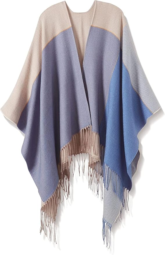 Breezy Lane Women's Shawl Wraps Warm Poncho Ruana Wrap Cardigan