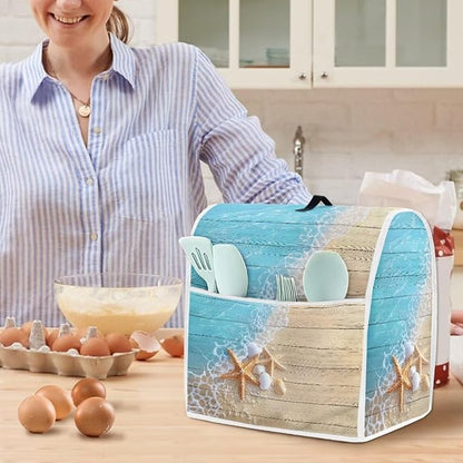 Starfish Kitchen Mixer Cover Compatible with 4.5-5 Quart, Novelty Decorations for Home Kitchen Appliance Dustproof Cover Universal for Air Fryers, Coffee Makers Gift for Holiday