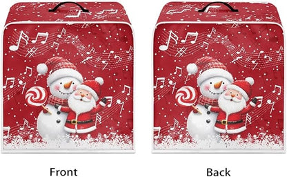 Coffee Maker Cover for Kitchen Counter Christmas Santa Claus Coffee Machine Dust Cover Keep Kitchen Appliance Clean