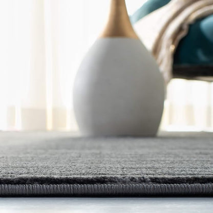 SAFAVIEH Vision Collection Area Rug - 5' Square, Grey, Modern Ombre Design, Non-Shedding & Easy to Clean, Ideal for Living Room, Bedroom, Dining Space (VSN606D)