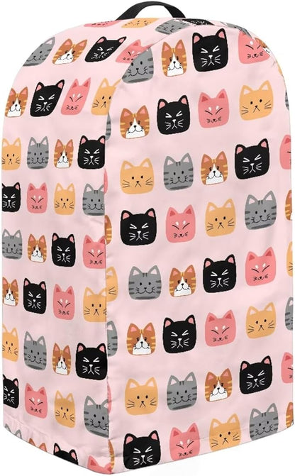 Cute Cats Pattern Blender Dust Cover Stand Mixer or Coffee Maker Appliance Covers with Drawstring, Anti Fingerprint Polyester Dust Proof Stain Resistant Blender Cover for Home Kitchen