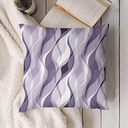 Lavender Throw Pillow Covers Modern Purple and Grey Striped Decorations for Bedroom Living Room Farmhouse Sofa Pillows Bed Couch 12x12 Inch