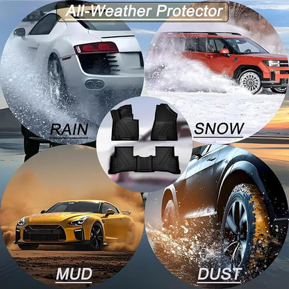 TPE Floor Mats Compatible with KIA Sportage 2017-2022 Models Hyundai Tucson 2016-2021 (Not for Hybrird)，All Weather Protection 3D Tech Waterproof Durable Anti-Slip Floor Liners
