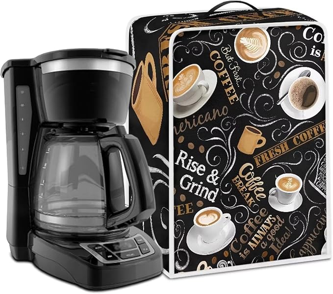 Mumeson Delicious Coffee Coffee Maker Cover Mixers Small Kitchen Machine Cover Blender Dust Cover Kitchen Stand Mixer Cover Small Appliance Covers