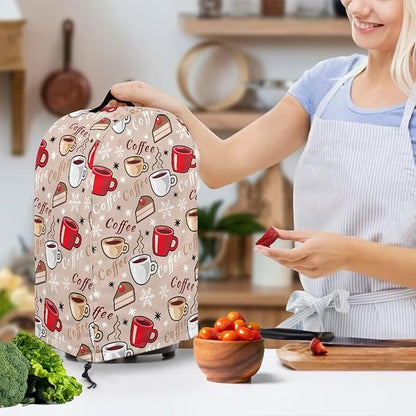Coffee Cake Coffee Machine Dust Cover Mixer Hood Cover Blender Covers for Kitchen Counter Blender Dust Covers for Kitchen Counter Kitchen Decor