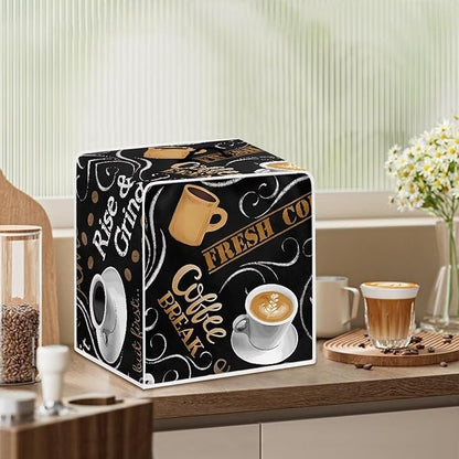 Mumeson Delicious Coffee Coffee Maker Cover Mixers Small Kitchen Machine Cover Blender Dust Cover Kitchen Stand Mixer Cover Small Appliance Covers