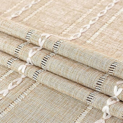 Simple Bedside Table Tassel Cover Cloth, Nightstand Coffee Table Cover Suitable for Bedside Table TV Microwave Washing Machine Refrigerator Dust Cover (Coffee, 15.7 * 35.4 inches)