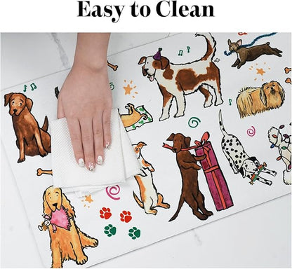 Absorbent Pet Mats for Food & Water, Quick Dry Non-Slip Cat & Dog Accessories