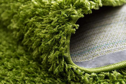 Unique Loom Solid Shag Collection Area Rug (10' x 13' Rectangle, Grass Green)