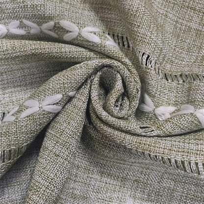 Simple Bedside Table Tassel Cover Cloth, Tablecloth Cover Towel, Suitable for Bedside Table TV Microwave Washing Machine Refrigerator Dust Cover (Green, 15.7 * 35.4 inches)