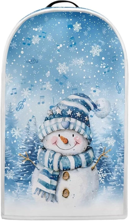 Christmas Blender Cover Dust Cover for Kitchen Snowman Food Processor Dust Covers with Handle Easy to Install Protection Covers for Stand Mixer Juice Machine Christmas Decor