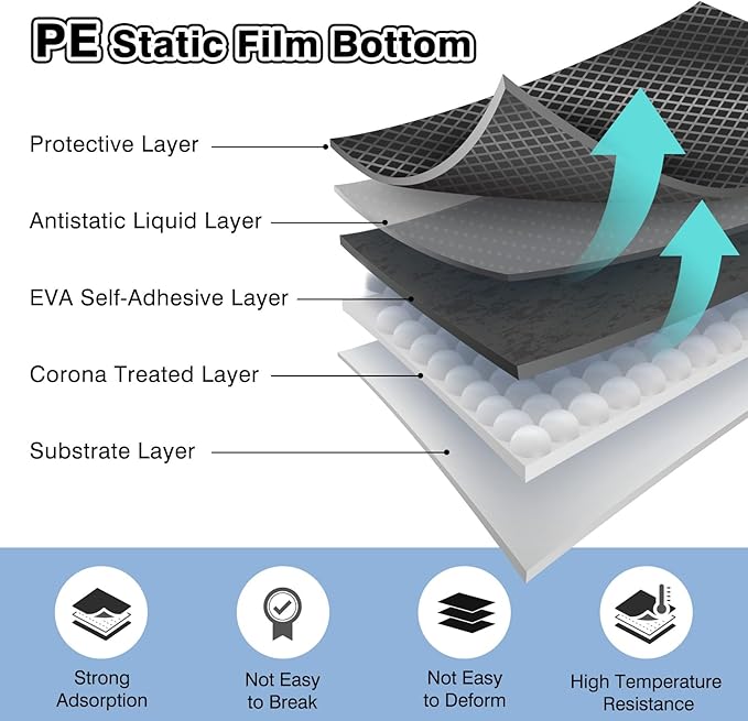 35"x 48" Chair Mat for Hard Floors, Durable Office Chair Mat for Tile &Laminate Floor, Easy to Clean Desk Floor Mats for Hard Floors, 3D Carbon Fiber Pattern Floor Protector,Waterproof Office Mat