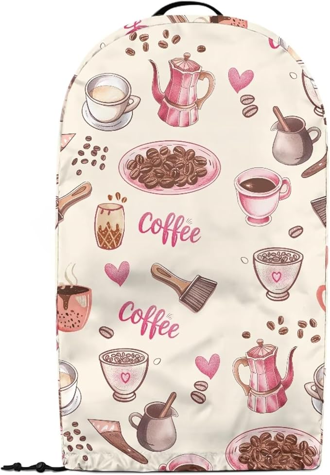 Pink Coffee Blender Cover for Kitchen Stand Mixer Food Processor Coffee Maker Appliance with Dust Cover Hood Case for Home Kitchen Indoor