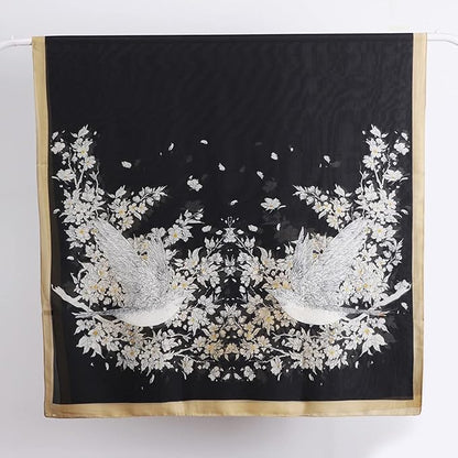 Fashion Scarves Scarf 100% Silk Feeling Scarf Silk Like Scarves Long Lightweight Sunscreen Shawls for Women