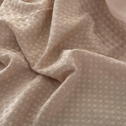 Queen Bed Skirt, Pleated Waffle Weave Bed Skirt with Split Corners, Tailored Dust Ruffle 18 Inch Drop Easy Fit, Machine Washable (Cream, Queen - 18" Drop)