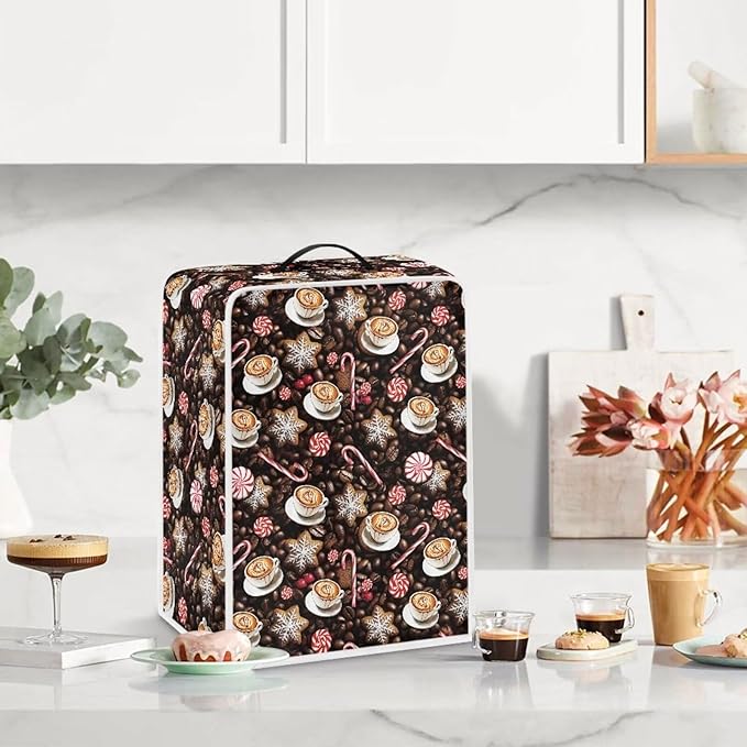 Mumeson Coffee Maker Cover, Dust Protection, Waterproof, Polyester, Coffee66