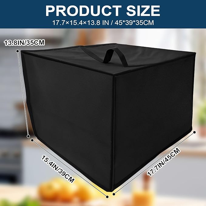 Heavy Duty Air Fryer Oven Cover for Emeril Lagasse Dual Zone 360 25QT French Door, Heat Resistant Dust Proof Protector, Waterproof Appliance Cover Fits 17.73"D x 15.37"W x 13.79"H