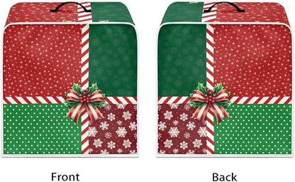 Coffee Maker Cover Christmas Holiday Dust Resistant Small Kitchen Appliance Protector with Handle