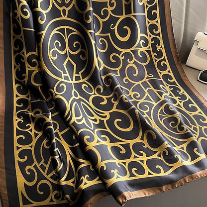 Fashion Scarves Scarf 100% Silk Feeling Scarf Silk Like Scarves Long Lightweight Sunscreen Shawls for Women