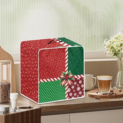 Coffee Maker Cover Christmas Holiday Dust Resistant Small Kitchen Appliance Protector with Handle