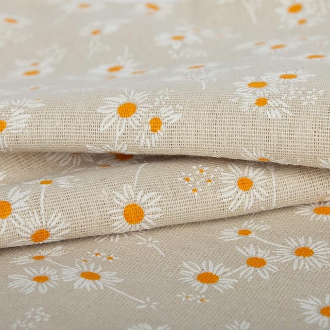 Spring Flower Lumbar Throw Pillow Cover 12x 20 Set of 2, Embroidered Daisy Farmhouse Linen Pillow Cushion Cases, Decorative Pillows for Bed, Outdoor Couch Bedroom Car Cream