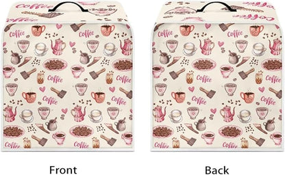 Coffee Maker Cover - Waterproof Foldable Coffee Machine Dust Cover - Washable Foldable Kitchen Appliance Protector