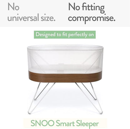 Bassinet Fitted Sheets Compatible with SNOO Happiest Baby Oval Bassinet – Snuggly Soft 100% Jersey Cotton – Mustard Yellow + Burnt Orange – 2 Pack