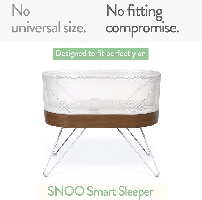Bassinet Fitted Sheets Compatible with SNOO Happiest Baby Oval Bassinet – Snuggly Soft 100% Jersey Cotton – Dusty Blue + Navy – 2 Pack