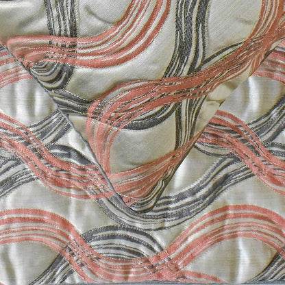 The HomeCentric King/Queen/Twin Orange Luxury Queen 74"x18" Bed Runner Without Pillow Cover, Swirls & Quilted Bed Scarf on Jacquard Fabric - Orange Twirls