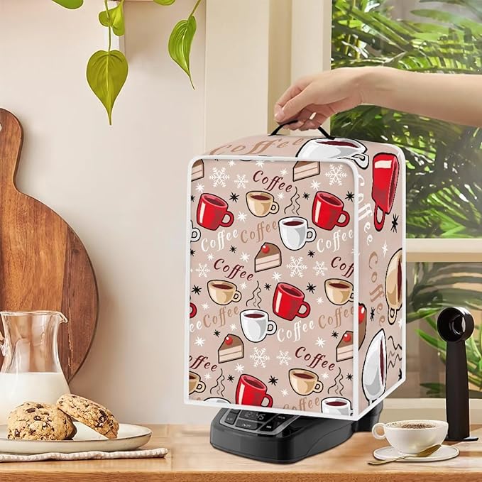 Coffee Maker Cover - Dust Protector Washable - Small Kitchen Appliance Mixer Machine Covers