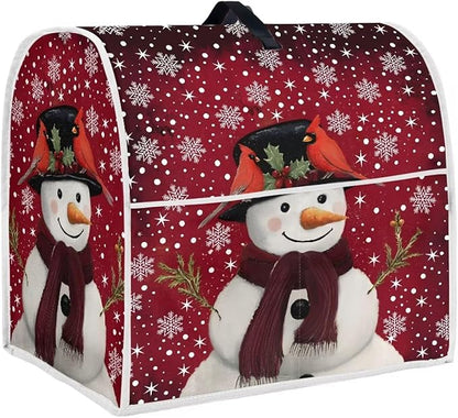 Christmas Mixer Cover for Kitchen Aid 4.5-5 Qt Mixer, Snowman Small Appliance Dust Covers Universal for Air Fryers, Coffee Makers, Kitchen Decor Gift for Christmas