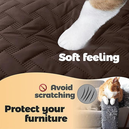 gogobunny 100% Double Sided Waterproof Dog Blanket Soft Pet Bed Cover Reversible Protect Furniture Couch Sofa Car for Puppy Cat Kids (Dark Chocolate/Light Chocolate, 40x50 Inch (Pack of 1))