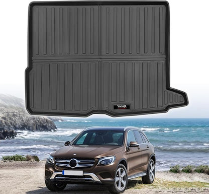 Custom Car Cargo Mats Trunk Liner All Weather TPE Protection Mat Accessories (for 2016-2022 Benz GLC)