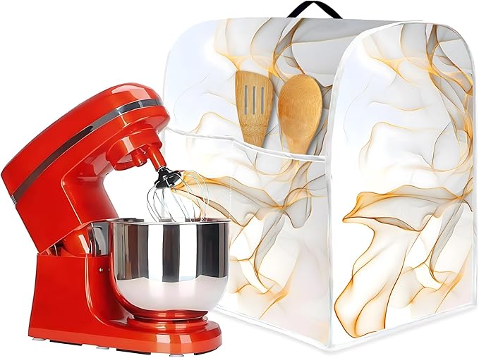 Mixer Dust Cover for 8.5-9.5 Qt Stand Mixer, Cloth Cover with 2 Storage Pockets for Stand Mixer Protective Covers Large for 8.5-9.5 Quart Mixer